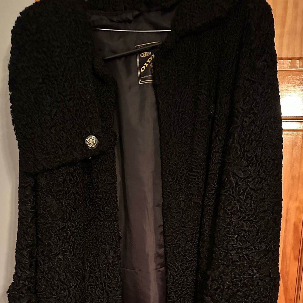 Astrakhan fur coat